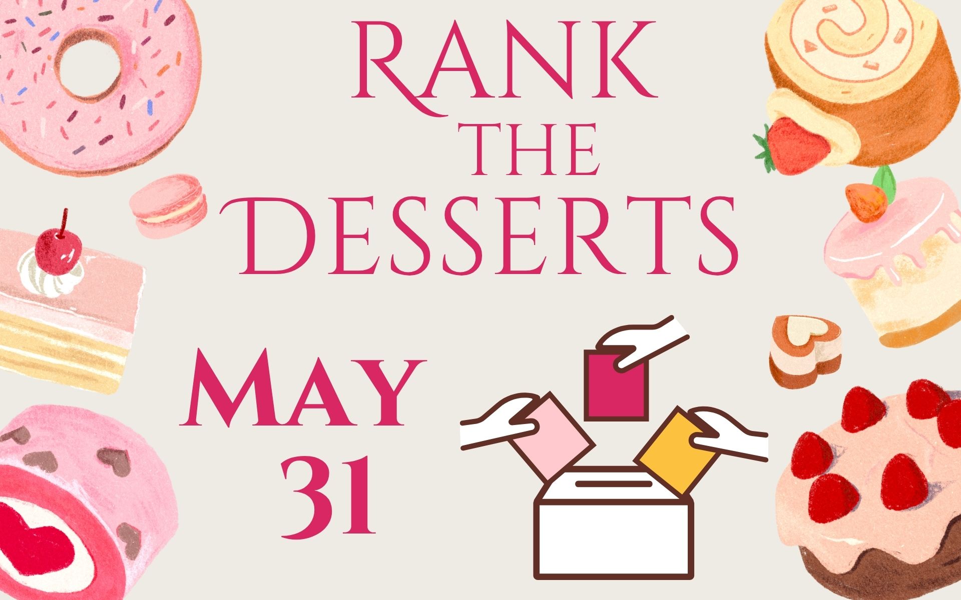 Rank the Desserts